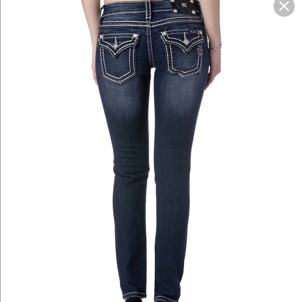 Miss Me Dark Wash Skinny Jeans JS5179SL